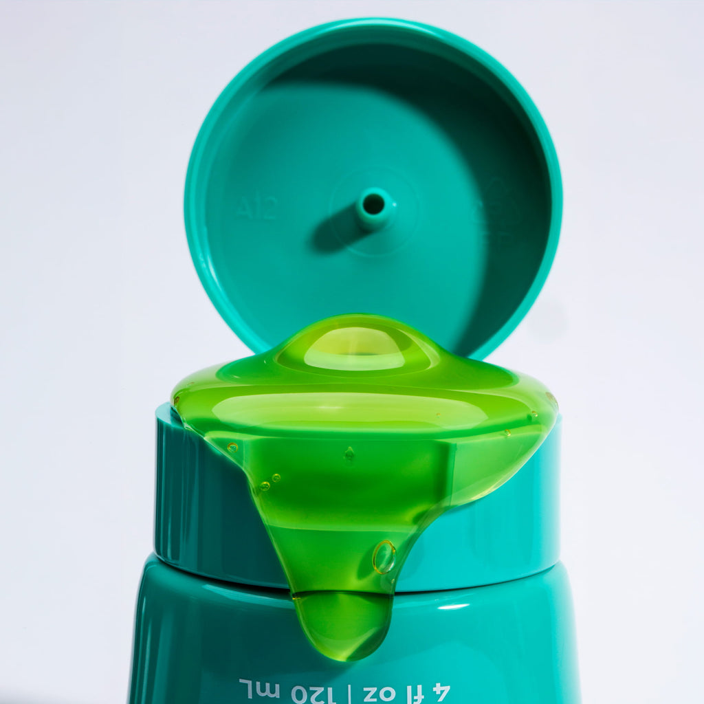 Open tube of USRx Gentle Gel Cleanser with swatch of product coming out of top