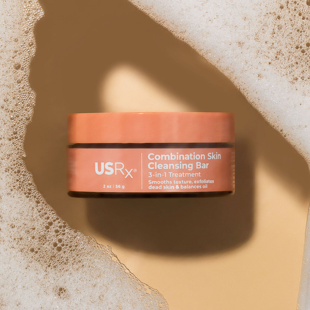Jar of USRx Combination Skin Cleansing Bar