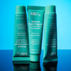 3 bottles of USR Retinol Rapid Repaid on blue background