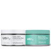 Two jars of USRx facial cleansing bars on a white background