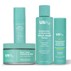 Set of four USRx skincare products on a white background