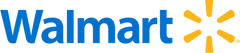 Blue Walmart logo on white background